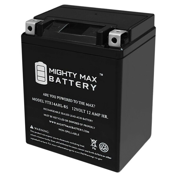 Max✨ Amazon.com: Mighty Max Battery YTX14AHL GEL Battery for